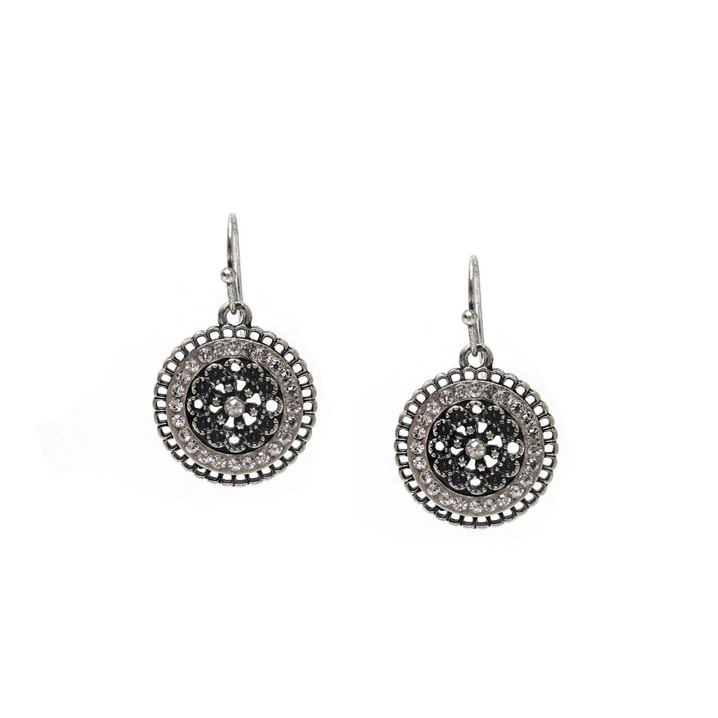 Vintage Disc Earring: Antique Silver by Marlyn Schiff -- Best Seller