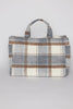 Large Plaid Airplane Tote by Hat Attack