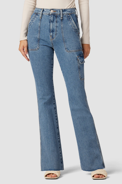 NEW Rosie High Rise Wide Leg Ankle Jean in Mogul Wash by Hudson