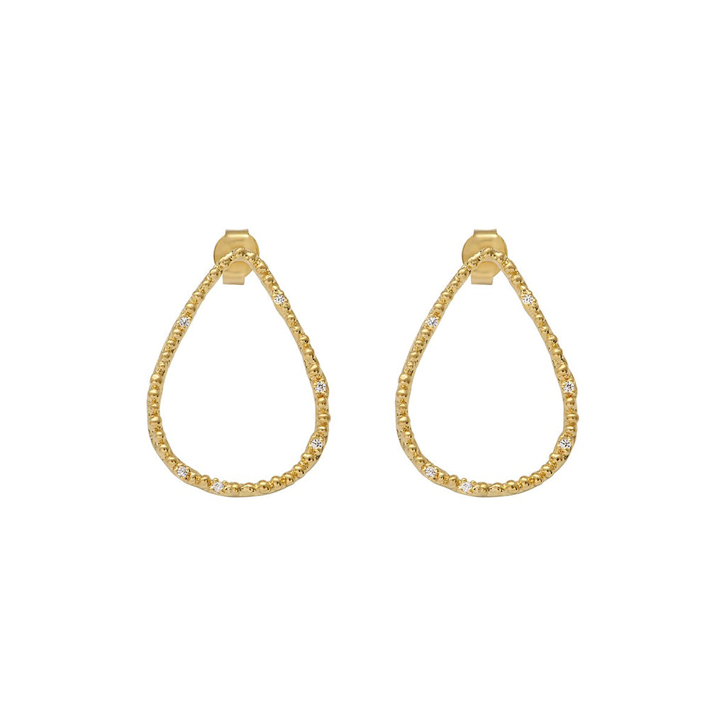 Lise Gold Tear Hoop Earrings by Louise Hendricks Paris – The Perfect ...